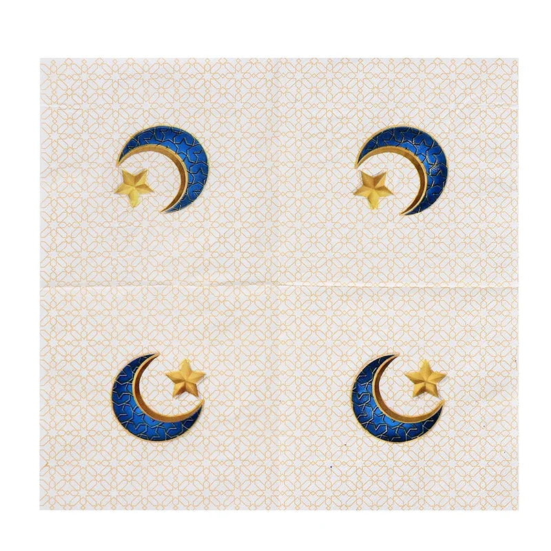 20pcs/Pack Ramadan Mubarak Paper Napkins